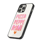 iPhone 15 Pro Case Hülle - Silikon schwarz Pizza pepperoni 2026