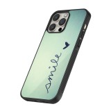 iPhone 15 Pro Case Hülle - Silikon schwarz Smile