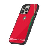 iPhone 16 Pro Max Case Hülle - Silikon schwarz Marokko 2026 personalisierbares Fussballtrikot