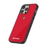 iPhone 16 Pro Max Case Hülle - Silikon schwarz Portugal 2026 personalisierbares Fussballtrikot