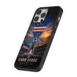 iPhone 16 Pro Max Case Hülle - Silikon schwarz Fussball Kap Verde splash 2026
