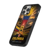 iPhone 16 Pro Max Case Hülle - Silikon schwarz Fussball Kolumbien splash 2026