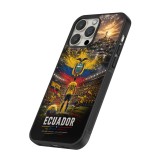 iPhone 16 Pro Max Case Hülle - Silikon schwarz Fussball Ecuador splash 2026