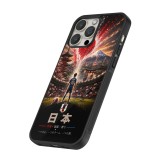 iPhone 16 Pro Max Case Hülle - Silikon schwarz Fussball Japan splash 2026