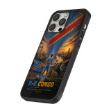 iPhone 16 Pro Max Case Hülle - Silikon schwarz Fussball Demokratische Republik Kongo splash 2026