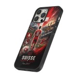 iPhone 16 Pro Max Case Hülle - Silikon schwarz Fussball Suisse splash 2026