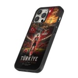 iPhone 16 Pro Max Case Hülle - Silikon schwarz Fussball Türkei splash 2026