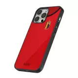 Coque iPhone 16 Pro - Silicone rigide noir Maillot de football Belgique 2022 personnalisable