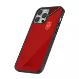 Coque iPhone 16 Pro - Silicone rigide noir Maillot de football Espagne 2022 personnalisable