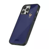 Coque iPhone 16 Pro - Silicone rigide noir Maillot de football France 2022 personnalisable