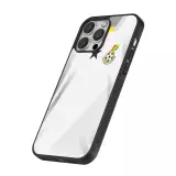 Coque iPhone 16 Pro - Silicone rigide noir Maillot de football Ghana 2022 personnalisable