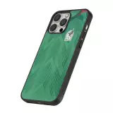 Coque iPhone 16 Pro - Silicone rigide noir Maillot de football Mexique 2022 personnalisable