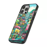 Coque iPhone 16 Pro - Silicone rigide noir Medellin Comuna 13 Art