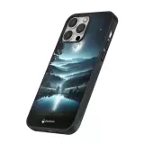 Coque iPhone 16 Pro - Silicone rigide noir Night Sky View