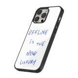iPhone 16 Pro Case Hülle - Silikon schwarz Offline is the new luxury