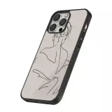 Coque iPhone 16 Pro - Silicone rigide noir Salnikova 05