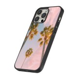 iPhone 16 Pro Case Hülle - Silikon schwarz Summer 2025 Palmiers