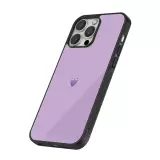 Coque iPhone 16 Pro - Silicone rigide noir Valentine 2023 purpule single heart