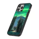 Coque iPhone 16 Pro - Silicone rigide noir Winter 22 Northern Lights