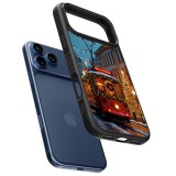 iPhone 17 Pro Max Case Hülle - Silikon schwarz Christmas 25 Xmas Train