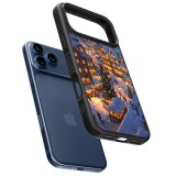 iPhone 17 Pro Max Case Hülle - Silikon schwarz Christmas 25 Xmas Village
