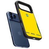 iPhone 17 Pro Max Case Hülle - Silikon schwarz Brasilien 2026 personalisierbares Fussballtrikot