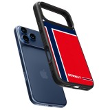 iPhone 17 Pro Max Case Hülle - Silikon schwarz Norwegen 2026 personalisierbares Fussballtrikot
