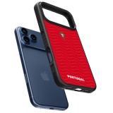 iPhone 17 Pro Max Case Hülle - Silikon schwarz Portugal 2026 personalisierbares Fussballtrikot