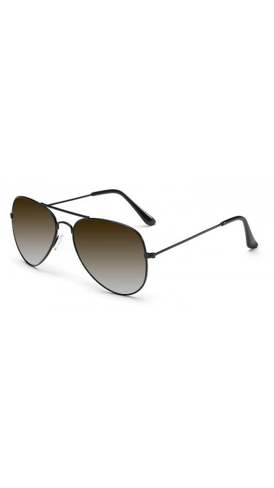 "For The Look" Sunglasses - Sonnenbrille in Aviator Style mit UV Schutz - Braun