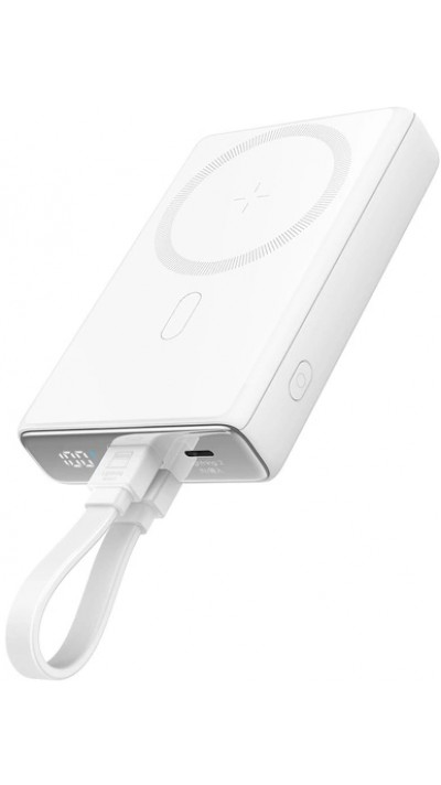 20W Powerbank Joyroom JR-PBM01 MagSafe 10000mAh externer Akku mit Standfuß - Weiss