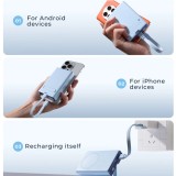 20W Powerbank Joyroom JR-PBM01 MagSafe 10000mAh externer Akku mit Standfuß - Blau