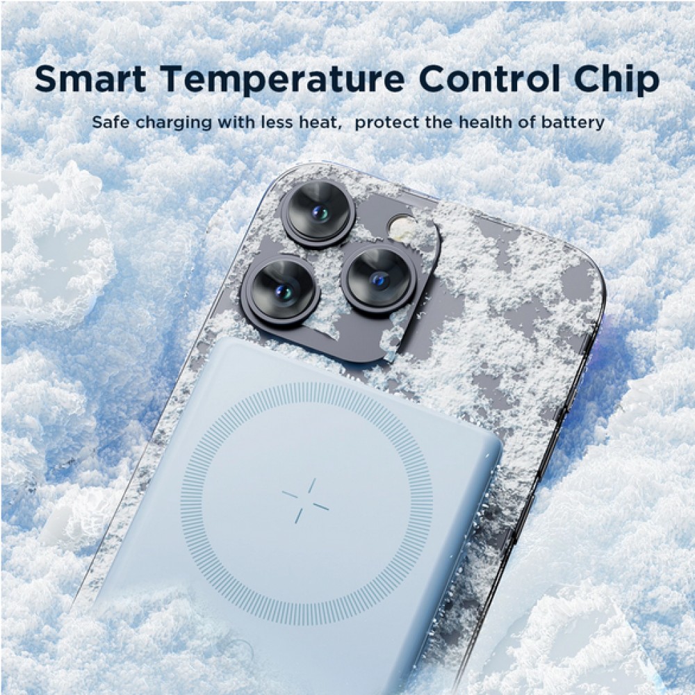 20W Powerbank Joyroom JR-PBM01 MagSafe 10000mAh externer Akku mit Standfuß - Blau