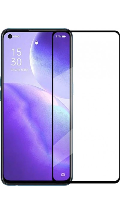 3D Tempered Glass OPPO Find X3 Lite - Full Screen Display Schutzglas mit schwarzem Rahmen