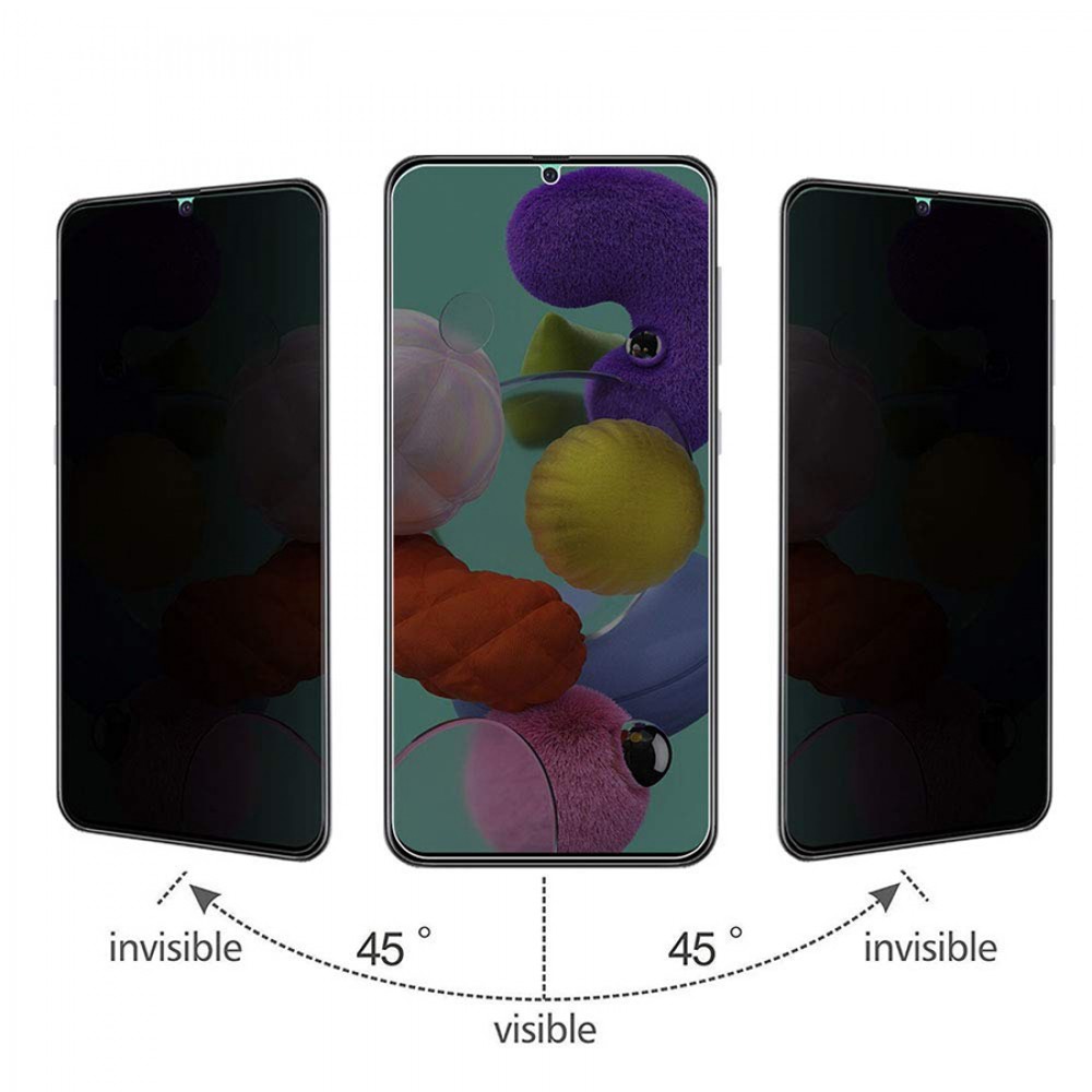 Samsung Galaxy S24 FE 3D Privacy Anti-Spy Tempered Glass - Bildschirm Schutzglas mit schwarzen Rändern