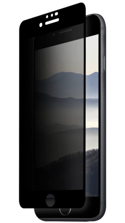iPhone 7 / 8 / SE (2020) 3D Privacy Anti-Spy Tempered Glass - Bildschirm Schutzglas mit schwarzen Rändern