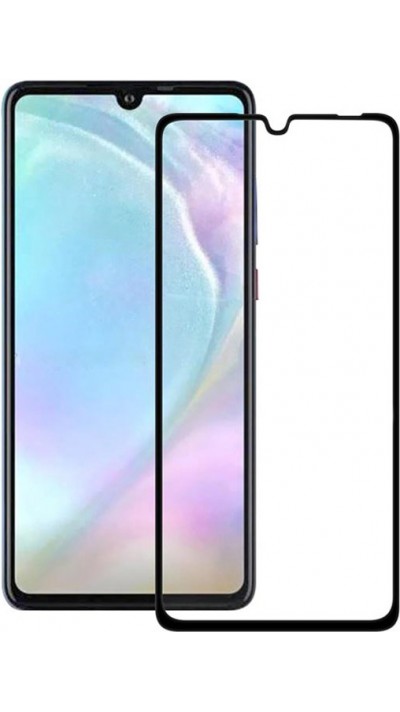 3D Tempered Glass Huawei P30 Lite  - Full Screen Display Schutzglas mit schwarzem Rahmen