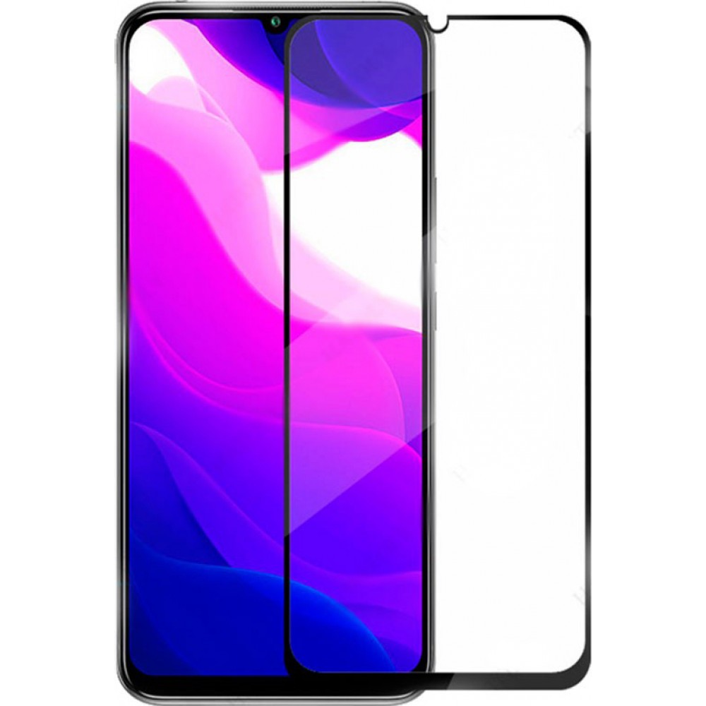 3D Tempered Glass Xiaomi Mi 10 Lite 5G - Full Screen Display Schutzglas mit schwarzem Rahmen