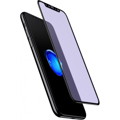 3D Tempered Glass Schutzglas schwarz anti-Blue Light - iPhone XR