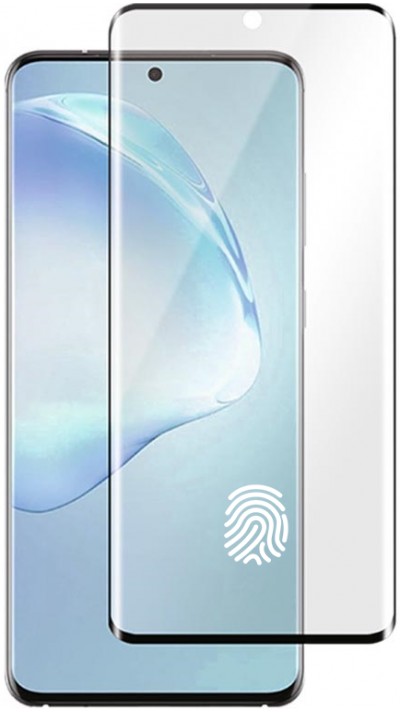 3D Tempered Glass Schutzglas schwarz (Fingerabdruck kompatibel) - Samsung Galaxy S23 Ultra
