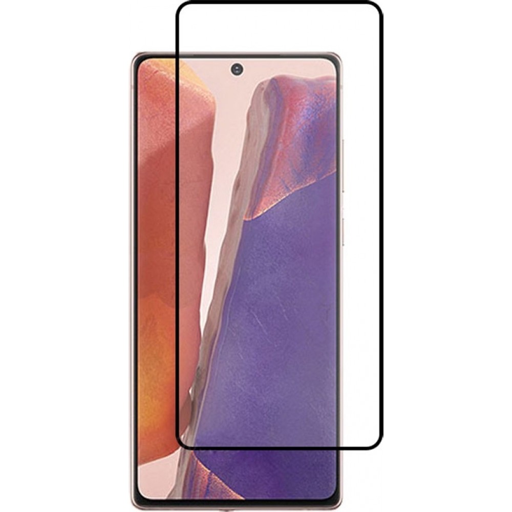 3D Tempered Glass Samsung Galaxy Note 20 - Full Screen Display Schutzglas mit schwarzem Rahmen