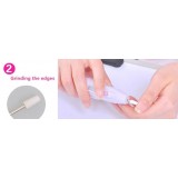 5 in 1 elektronische Nagel Pflege Maschine Manicure Polishing mit 5 Aufsätzen - Weiss