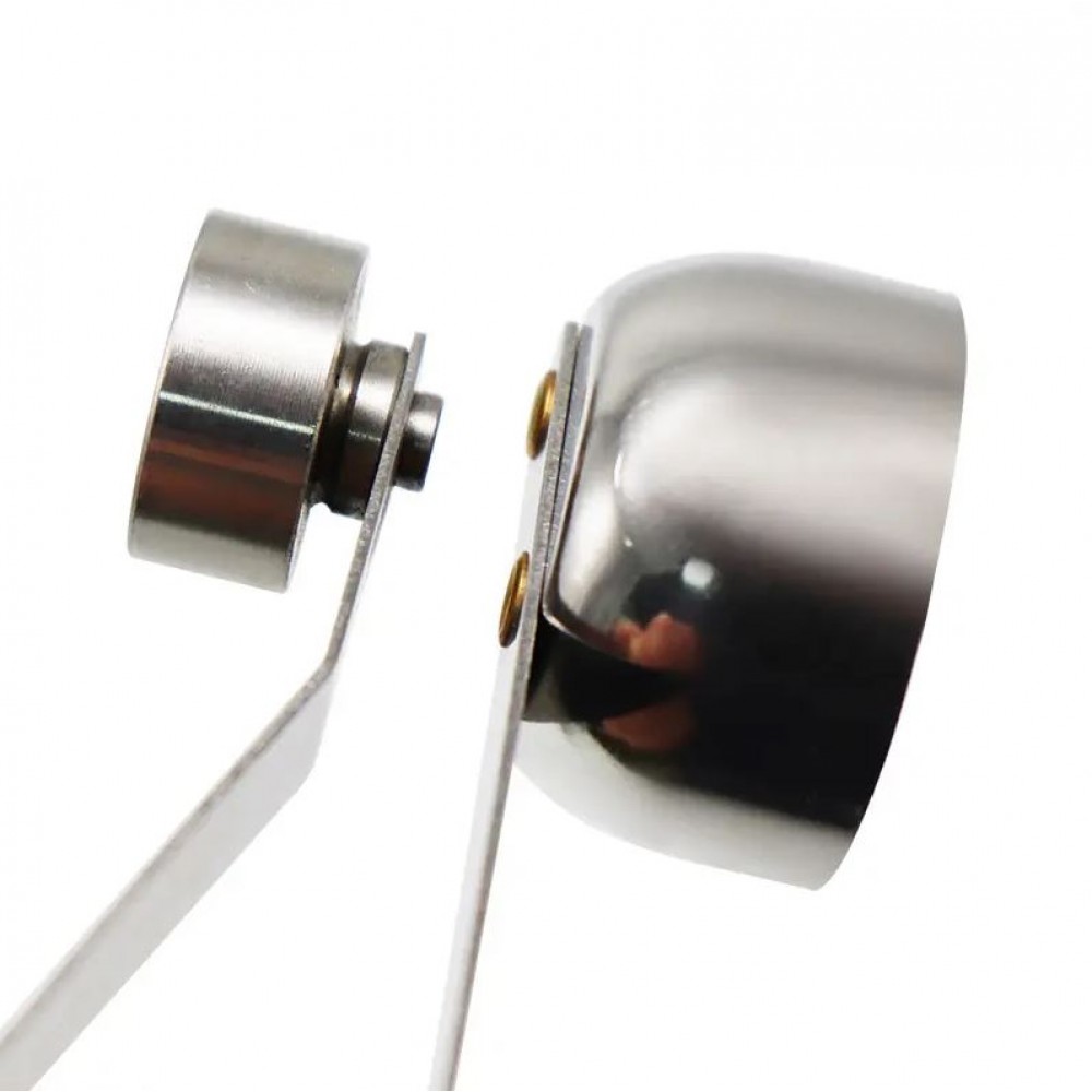 Kompakter Eierköpfer - Edelstahl Eieröffner - Silber