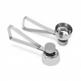 Kompakter Eierköpfer - Edelstahl Eieröffner - Silber