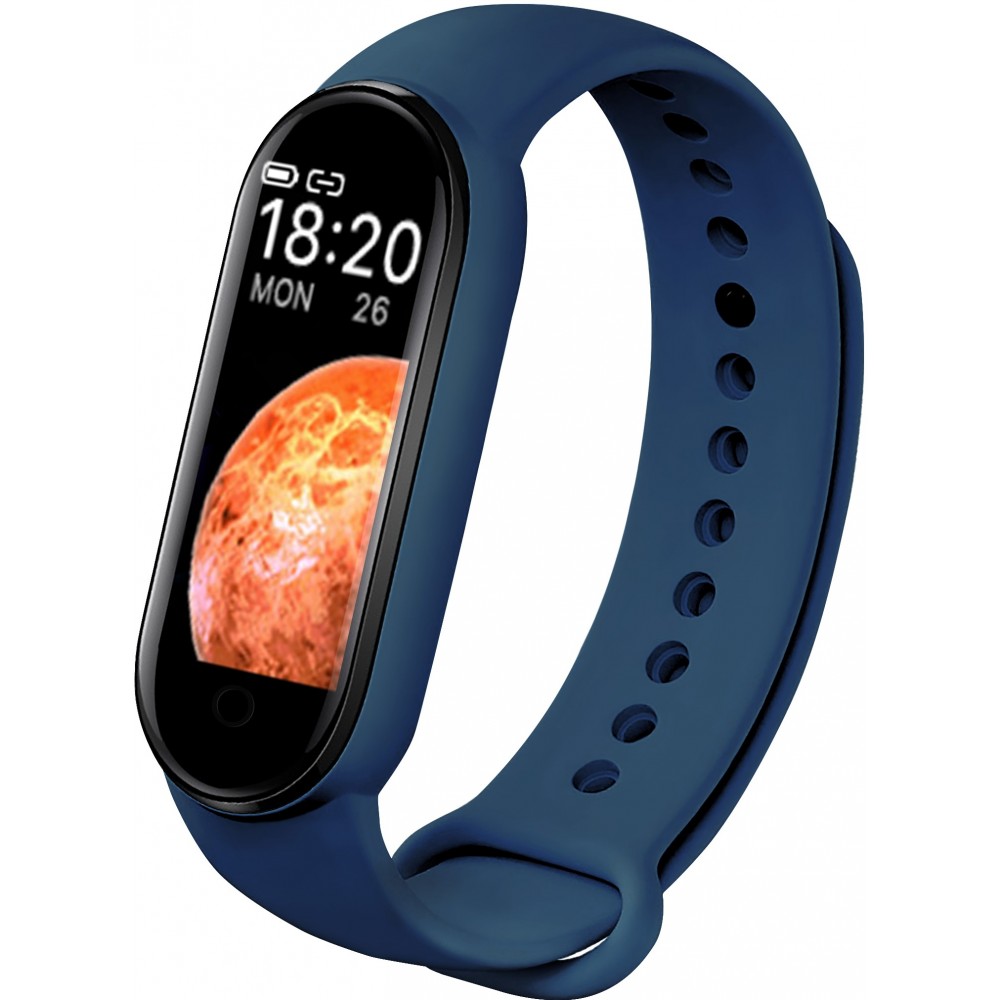Active Fitness Tracker M7 - Intelligentes Sportarmband Smart Watch Bluetooth - Dunkelblau