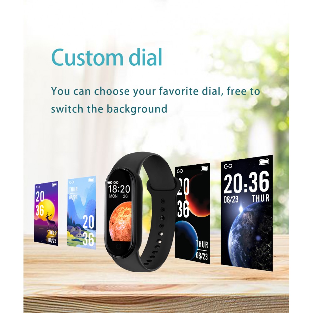 Active Fitness Tracker M7 - Intelligentes Sportarmband Smart Watch Bluetooth - Dunkelblau