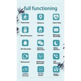 Active Fitness Tracker M7 - Intelligentes Sportarmband Smart Watch Bluetooth - Dunkelblau