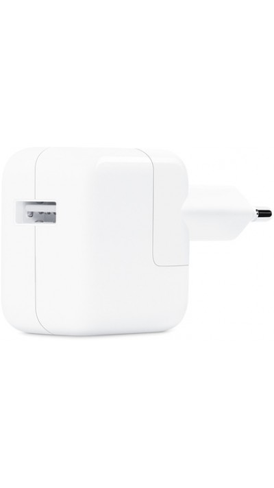 Netz-Adapter mit USB-A Anschluss - Power 12 Watt Output - Weiss