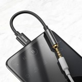 Baseus L54 Adapter für USB-C Kopfhörer Mini Jack 3.5mm DAC 24 Bit 48 KHz - Hochwertiger Soundqualität Audio Konverter - Schwarz