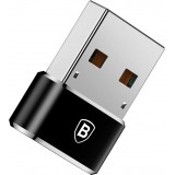 Baseus Mini USB-C zu USB-A Adapter kompakt schnellladef&auml;hig vielseitig - Schwarz