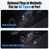 USB Drahtlos CarPlay Android Auto 2-in-1 Adapter Plug and Play Niedrige Latenz Wi-Fi Kompatibel